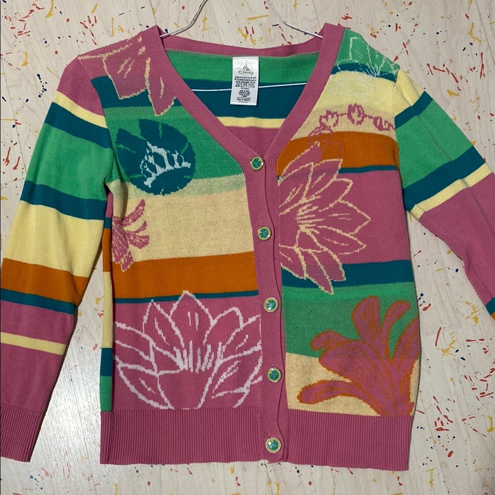 disney tropical tiara cardigan us 9/10